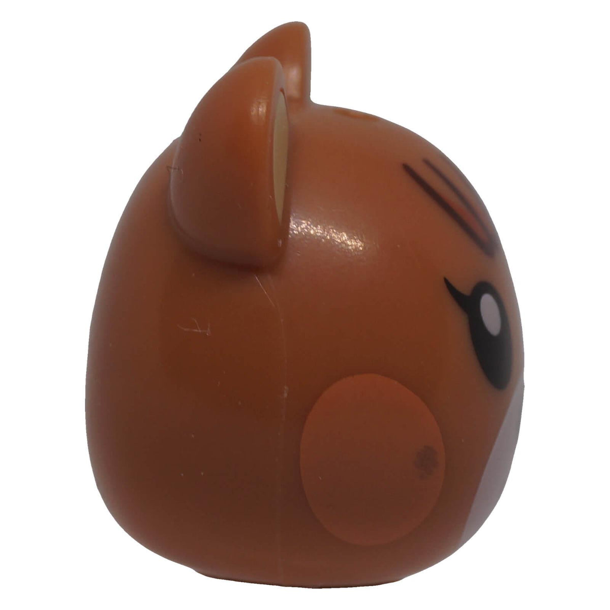 LEGO® 105199pb02 squirrel or cub minifigure animal head side view showing moulded ear and cheek