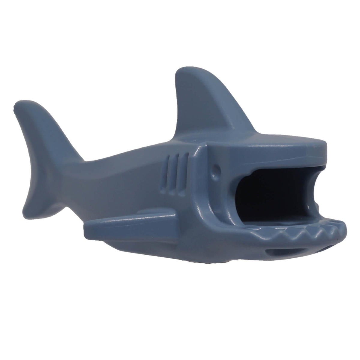 LEGO 14518 Sand Blue shark body with debossed gills and open mouth front view