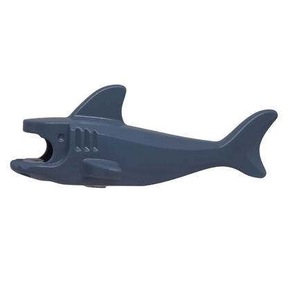 LEGO 14518 Sand Blue shark body with open jaw and debossed gills side view