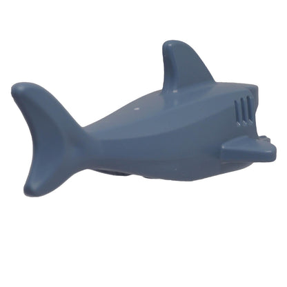LEGO 14518 Sand Blue shark body with dorsal fin and tail rear view