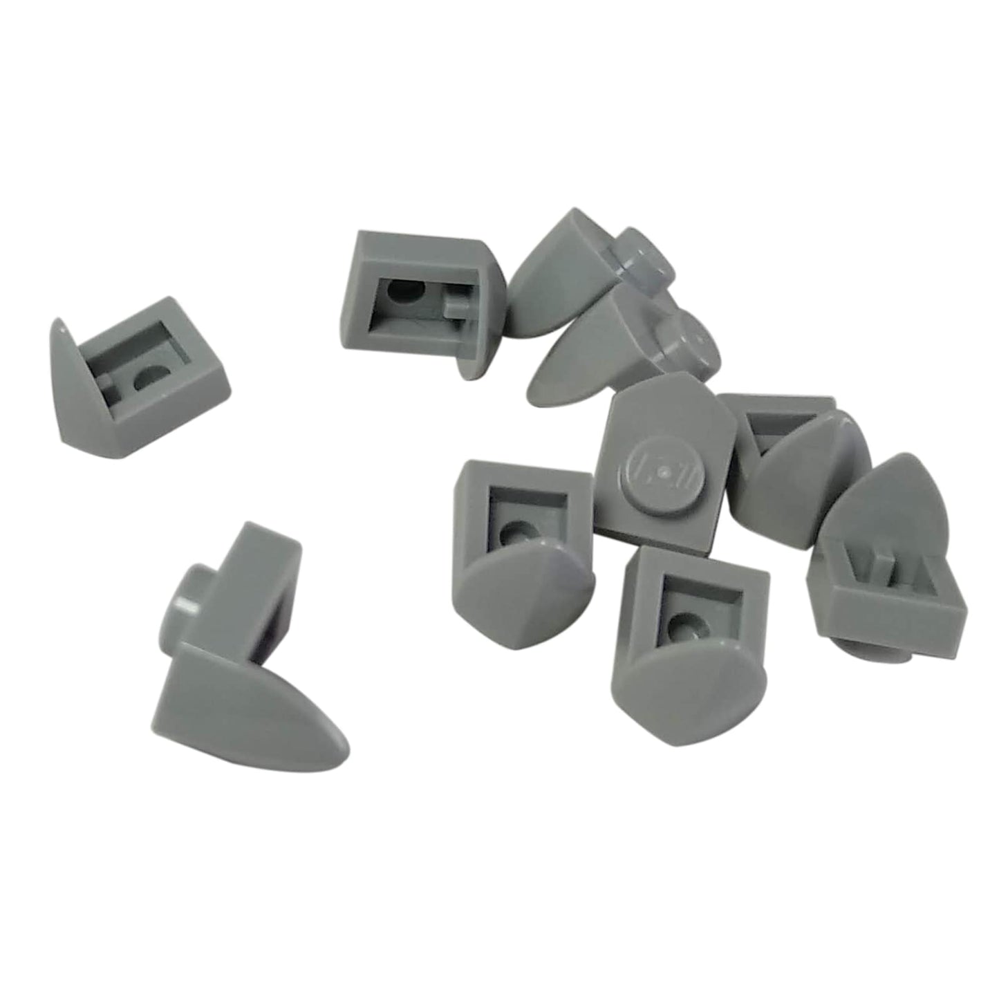 Plate Modified 1 x 1 with Tooth Vertical in light bluish gray– LEGO® part 15070, small tooth element used for detailing and texture

