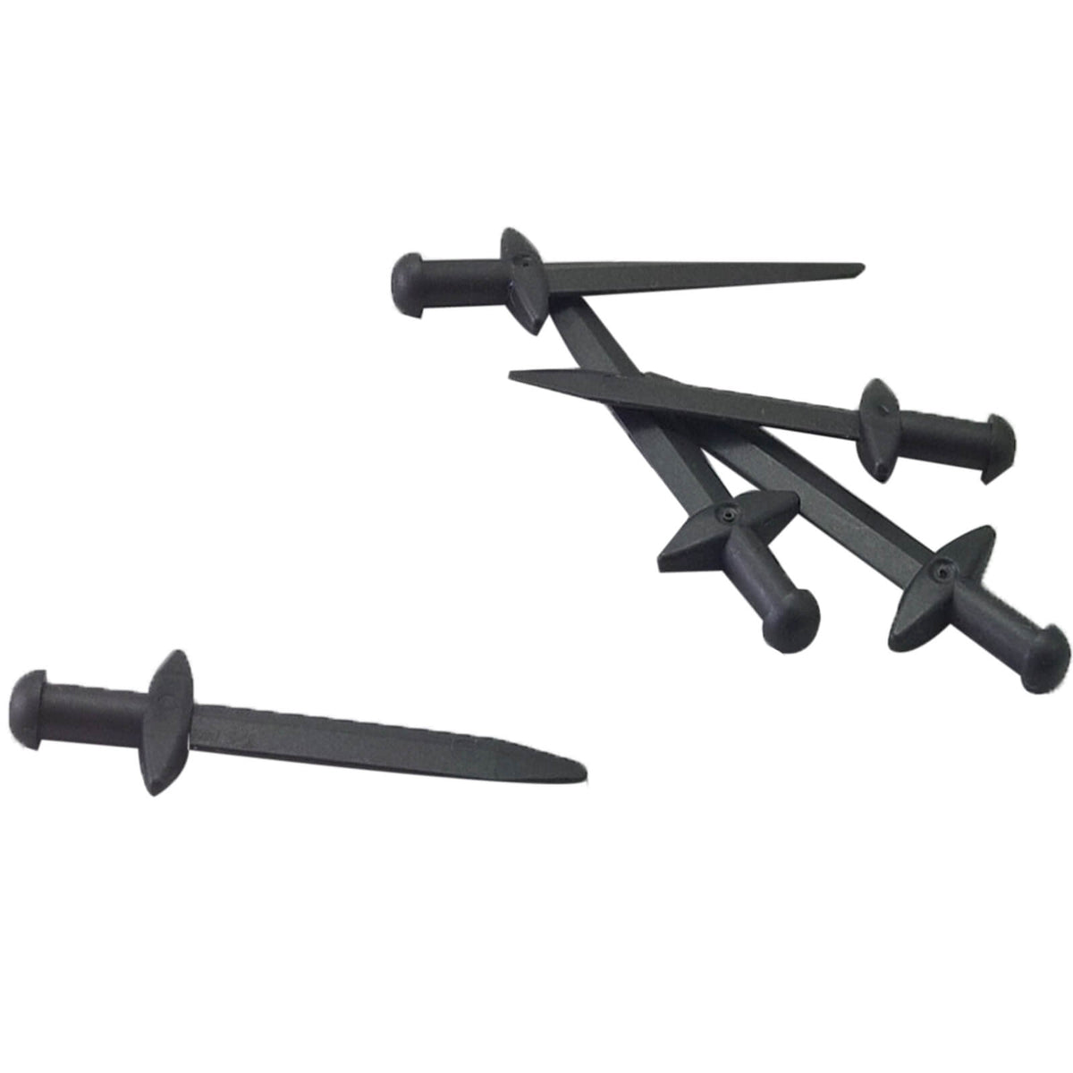 LEGO® 18031 minifigure greatsword with pointed blade and thick crossguard pearl dark gray