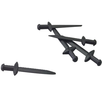 LEGO® 18031 minifigure greatsword with pointed blade and thick crossguard pearl dark gray