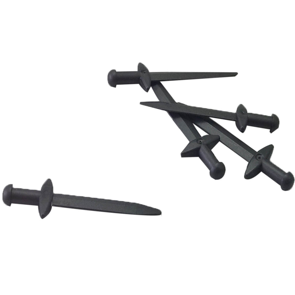 LEGO® 18031 minifigure greatsword with pointed blade and thick crossguard pearl dark gray