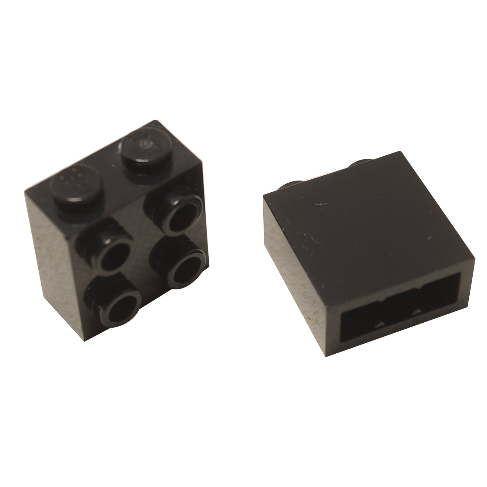 Ladrillo Modificado 1 x 2 x 1 2/3 con Studs en el Lado en negro – LEGO® parte 22885, elemento SNOT utilizado para construcción lateral
