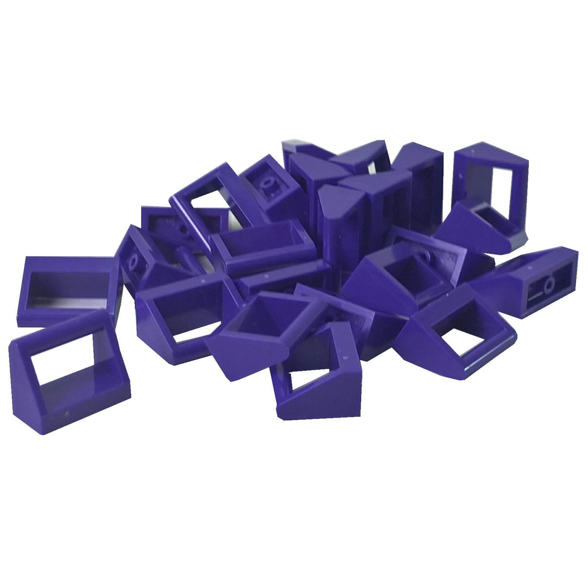 Dark Purple Tile, Modified 1 x 2 with Bar Handle (2432)