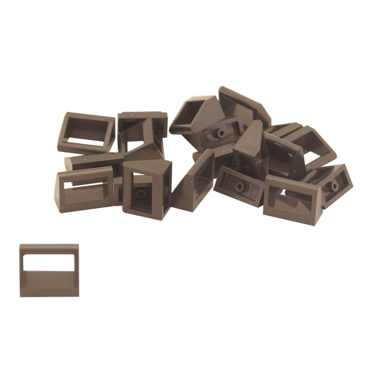 Dark Tan Tile, Modified 1 x 2 with Bar Handle (2432)