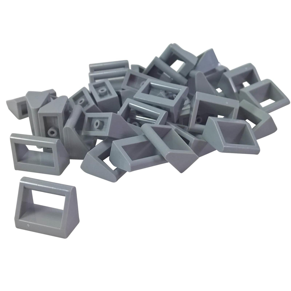 Light Bluish Gray Tile, Modified 1 x 2 with Bar Handle (2432)