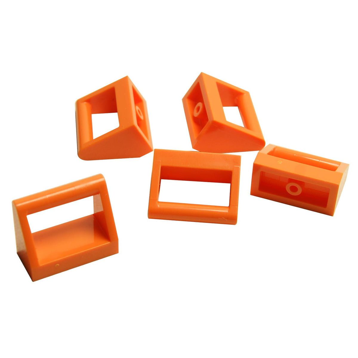 Orange Tile, Modified 1 x 2 with Bar Handle (2432)