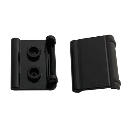 Minifigure Utensil Book Binding with 2 Studs in black – LEGO® part 24324, book cover element used for minifigure accessories
