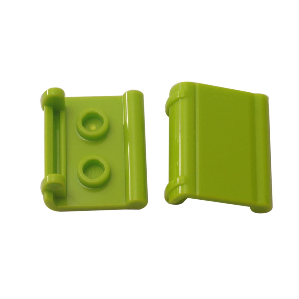 Minifigure Utensil Book Binding with 2 Studs in lime – LEGO® part 24324, book cover element used for minifigure accessories
