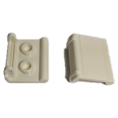 Minifigure Utensil Book Binding with 2 Studs in white – LEGO® part 24324, book cover element used for minifigure accessories

