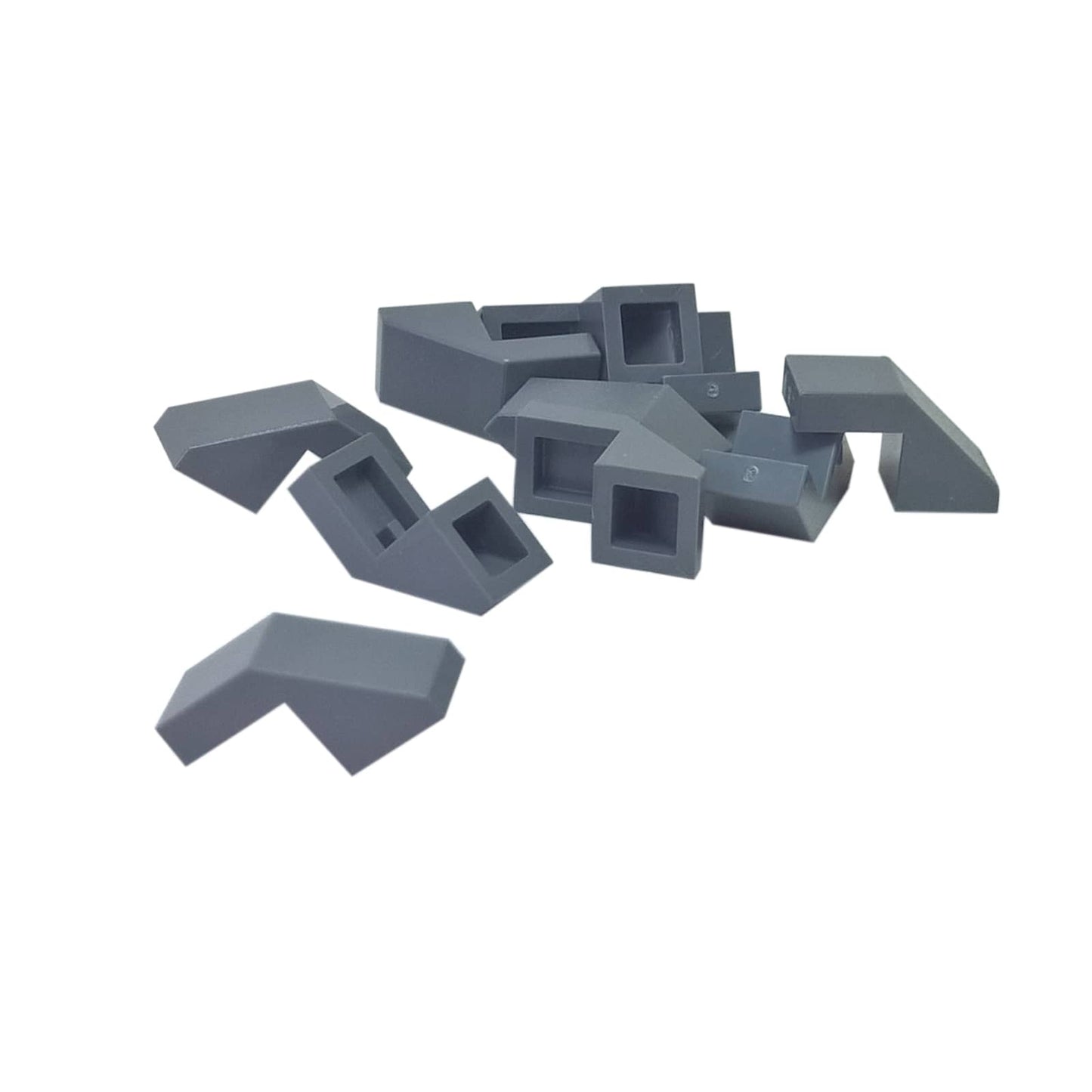 Slope 45 2 x 1 with Cutout without Stud in dark bluish gray – LEGO® part 28192, angled slope piece used for smooth detailing
