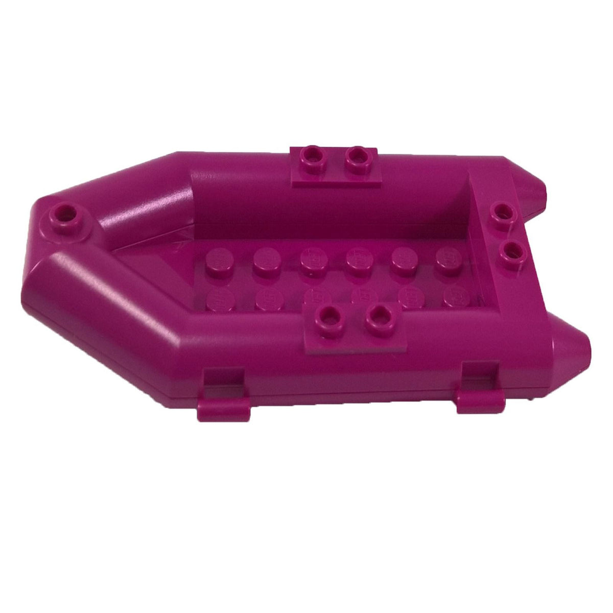 LEGO Rubber Raft 30086, magenta, top-down angled view