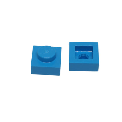 LEGO® Plate 1 x 1 3024 single stud building element dark azure