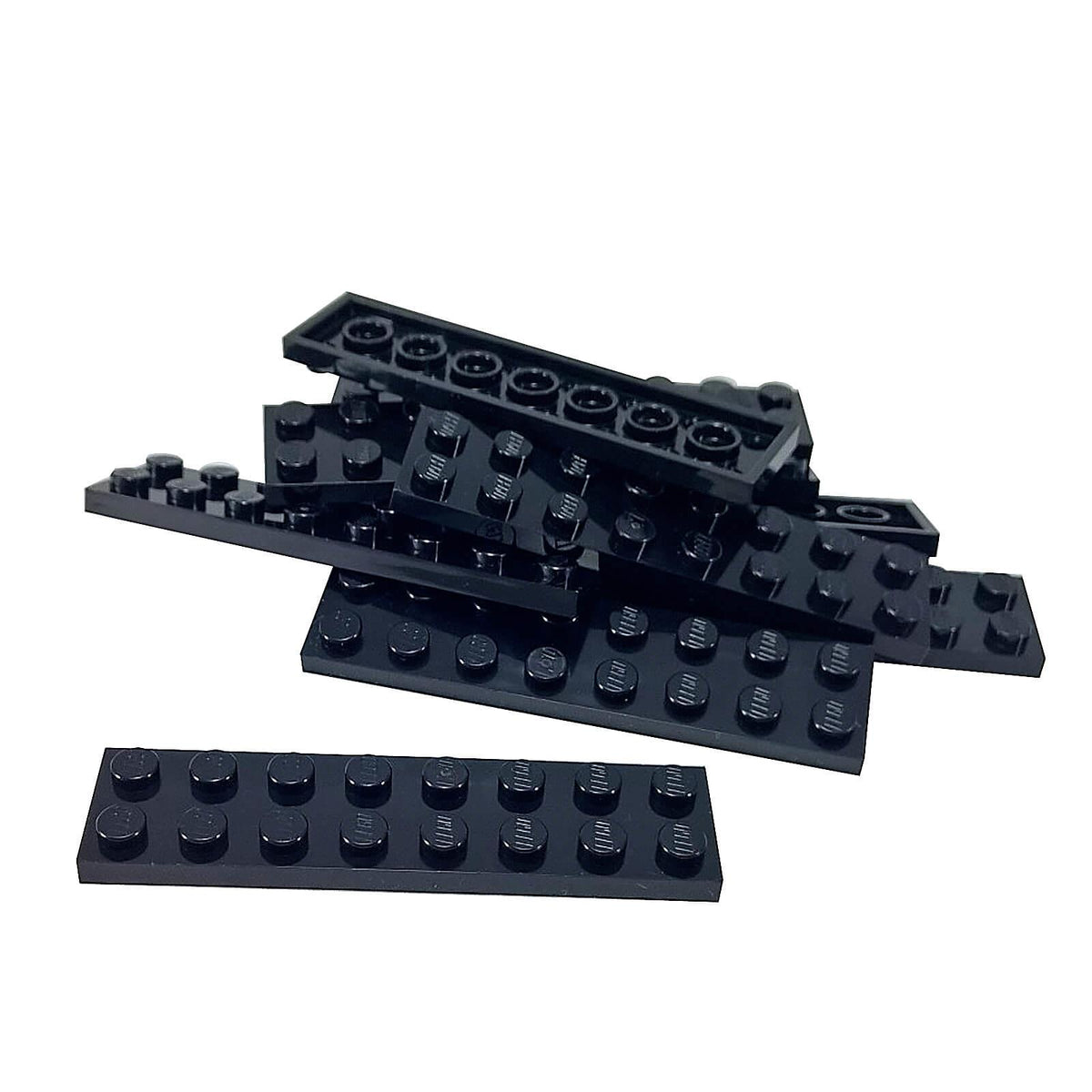 Black Plate 2 x 8 (3034) top and underside