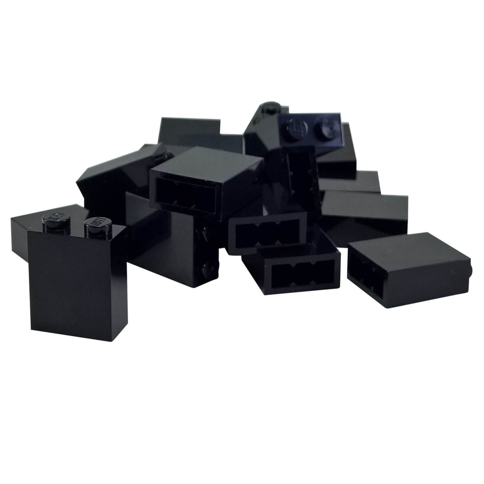LEGO® 3245c Brick 1 x 2 x 2 with Inside Stud Holder - Black