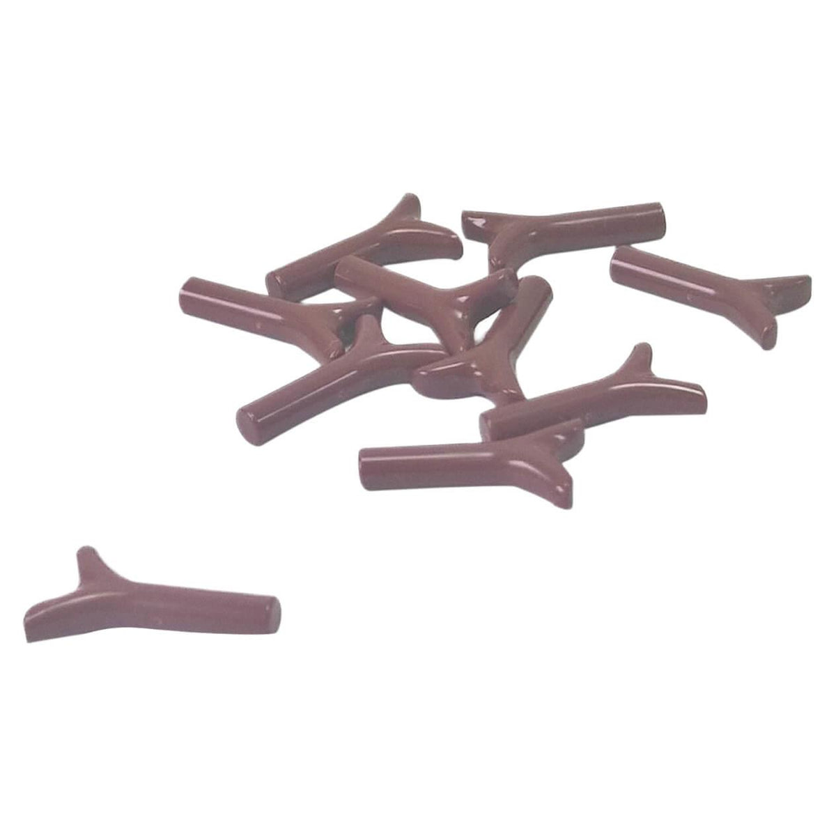 LEGO® 33183 Carrot Top / Twig plant stem piece in Reddish Brown