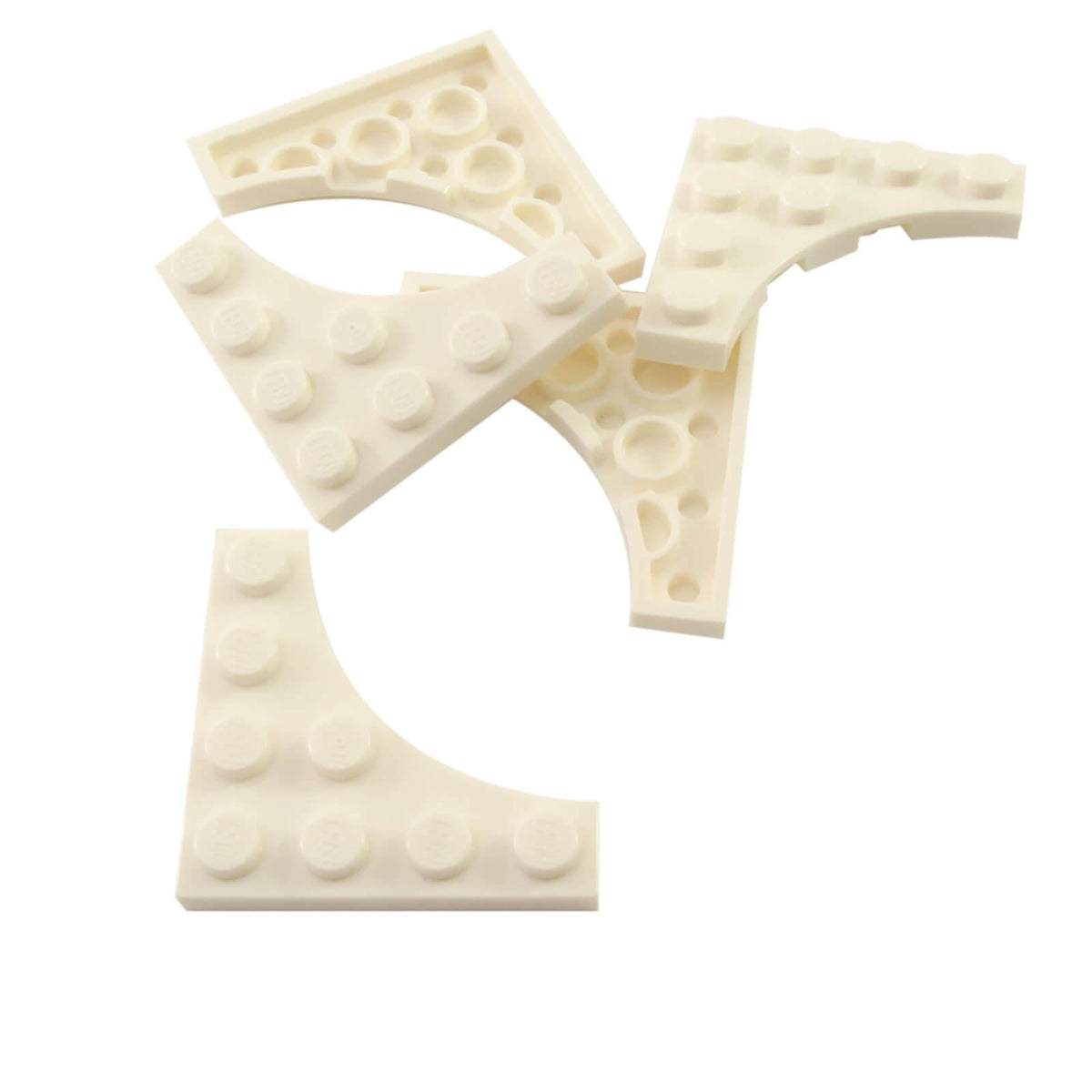 LEGO® 35044 Modified Plate 4 x 4 with 3 x 3 Curved Cutout – White