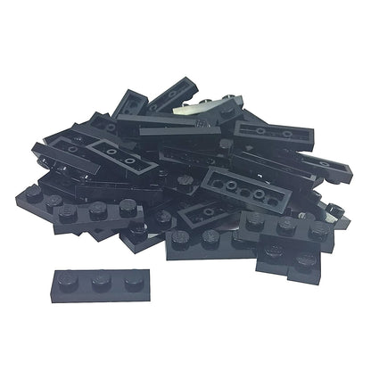 Plate 1 x 3 in black – LEGO® part 3623, classic 3-stud plate used for structural support and detailing
