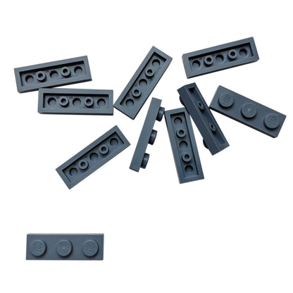 Plate 1 x 3 in sand blue– LEGO® part 3623, classic 3-stud plate used for structural support and detailing
