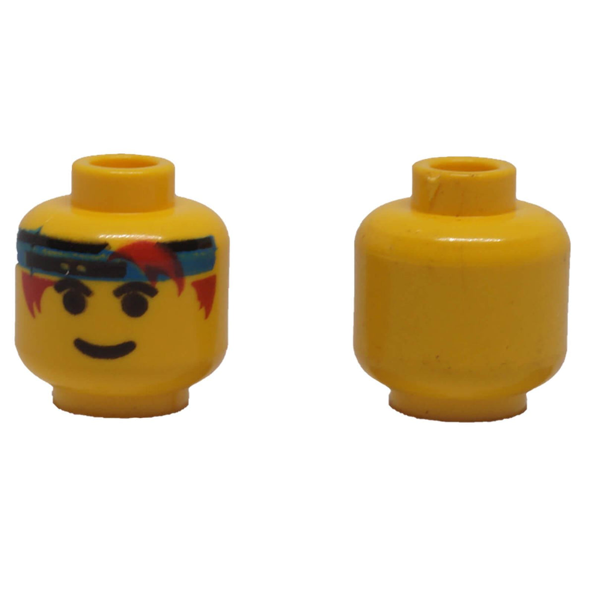 LEGO® 3626pb0100 Minifigure Head with Blue Headband and Eyebrows - Yellow