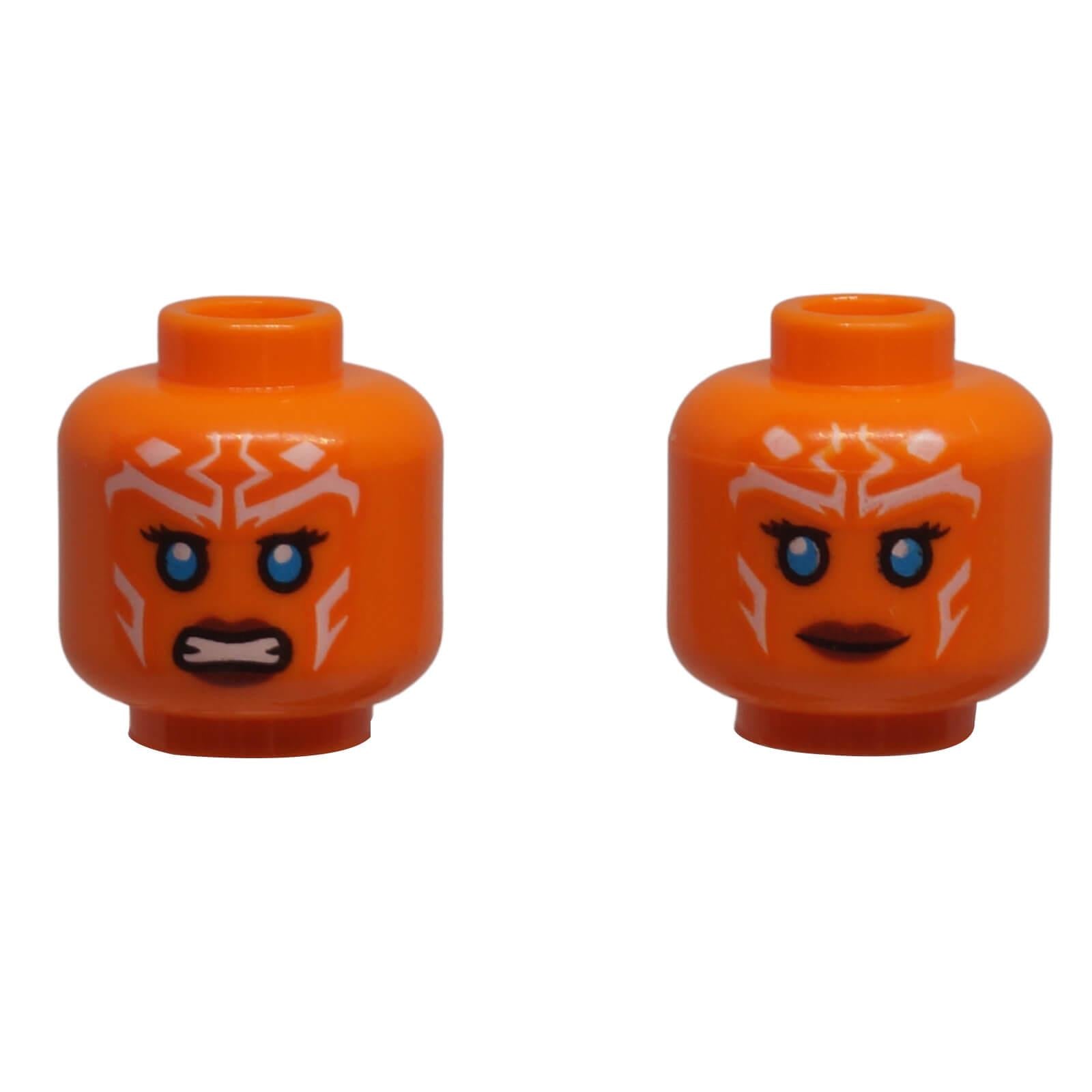 LEGO® Alien Head 3626pb3477 dual-sided printed head with facial markings
