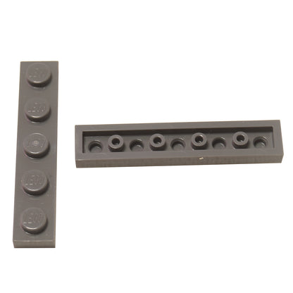 Plate 1 x 6 in dark bluish gray – LEGO® part 3666, long 6-stud plate used for structural support and building stability

