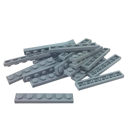 Plate 1 x 6 in dark bluish gray – LEGO® part 3666, long 6-stud plate used for structural support and building stability
