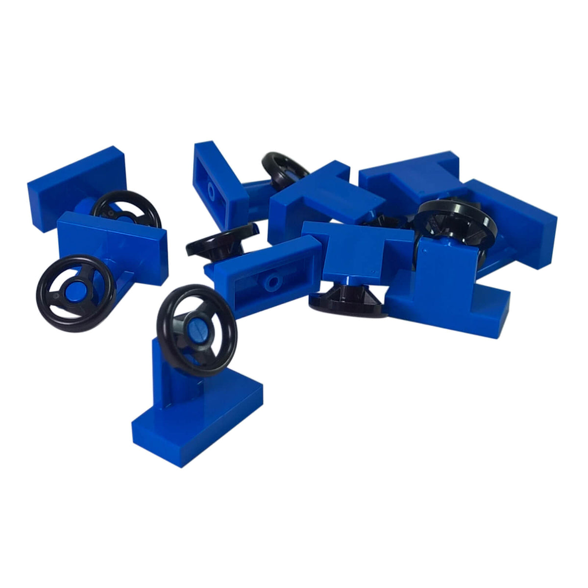 LEGO® Vehicle Steering Stand 1 x 2 with Black Steering Wheel 3829c01 – Blue