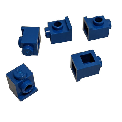Brick Modified 1 x 1 with Headlight in blue – LEGO® part 4070, classic stud-forward brick used for SNOT building
