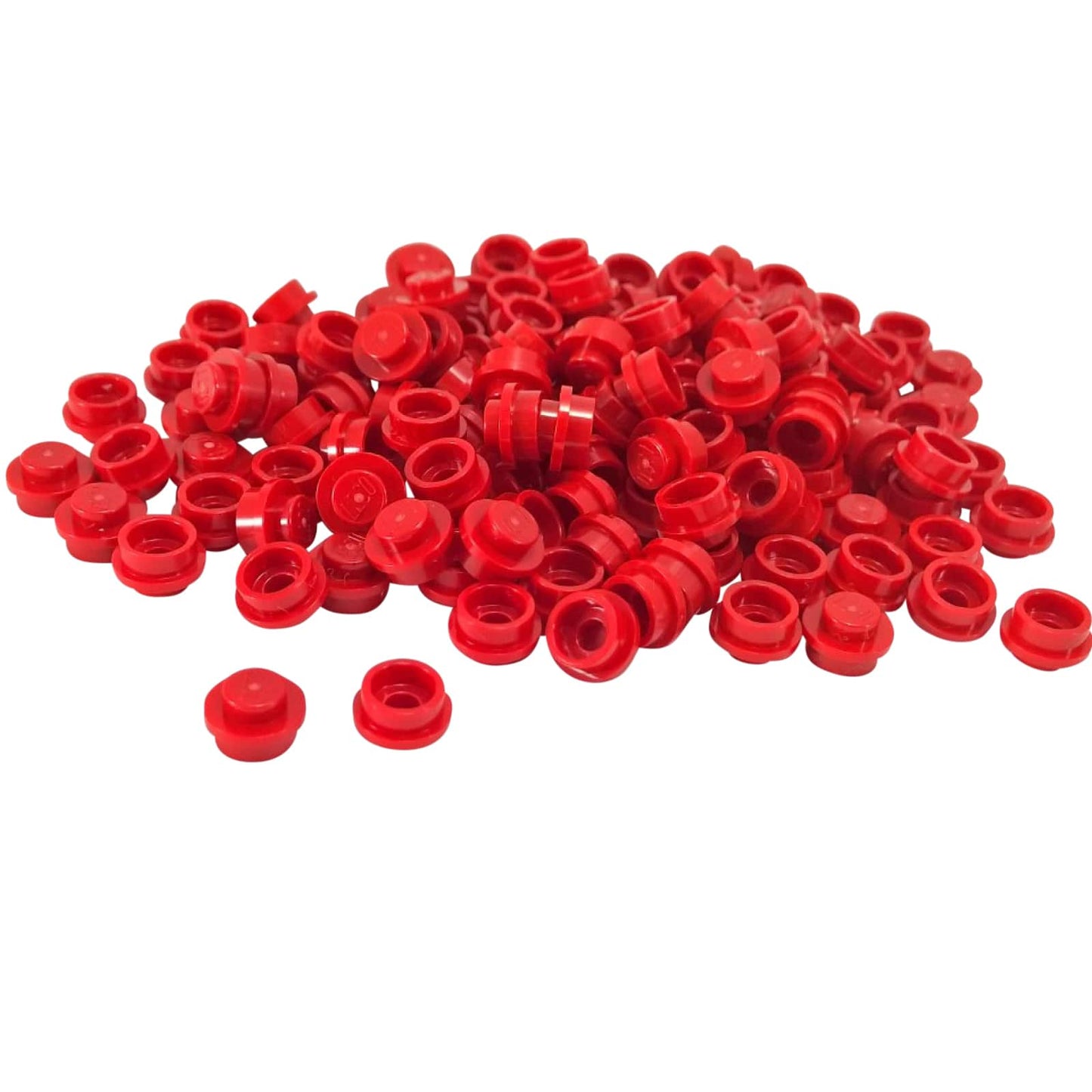 Placa redonda 1 x 1 en rojo – LEGO® parte 4073, pequeño perno redondo utilizado para detalles y puntos de conexión
