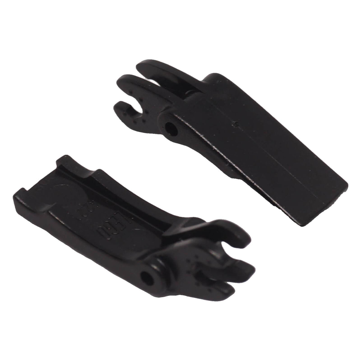 LEGO® 4221 black Arm Grab Jaw showing inside and hinge connection