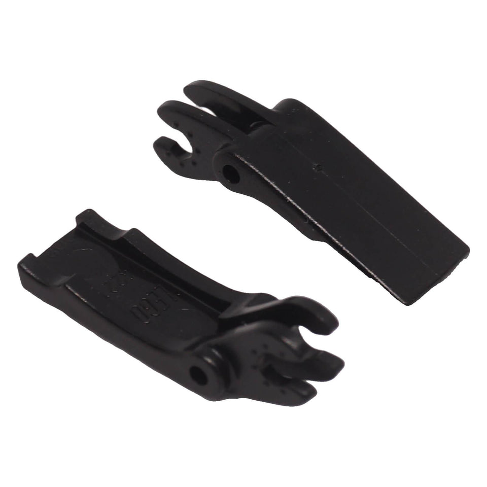 LEGO® 4221 black Arm Grab Jaw showing inside and hinge connection