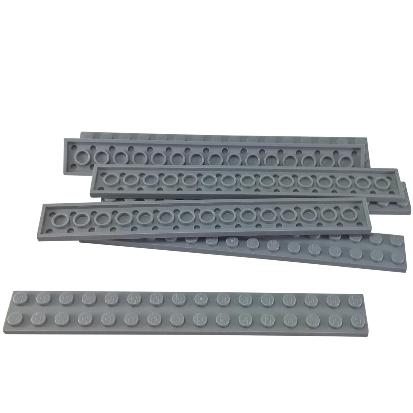 Plate 2 x 16 in light bluish gray – LEGO® part 4282, long structural plate used for reinforcement and large builds

