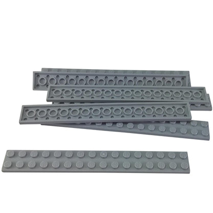 Plate 2 x 16 in light bluish gray – LEGO® part 4282, long structural plate used for reinforcement and large builds
