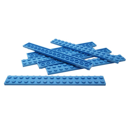 Plate 2 x 16 in medium blue – LEGO® part 4282, long structural plate used for reinforcement and large builds
