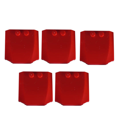 Red LEGO® Part 45677 Wedge 4 x 4 x 2/3 Triple Curved with a smooth rounded top, tapered edges and two visible studs