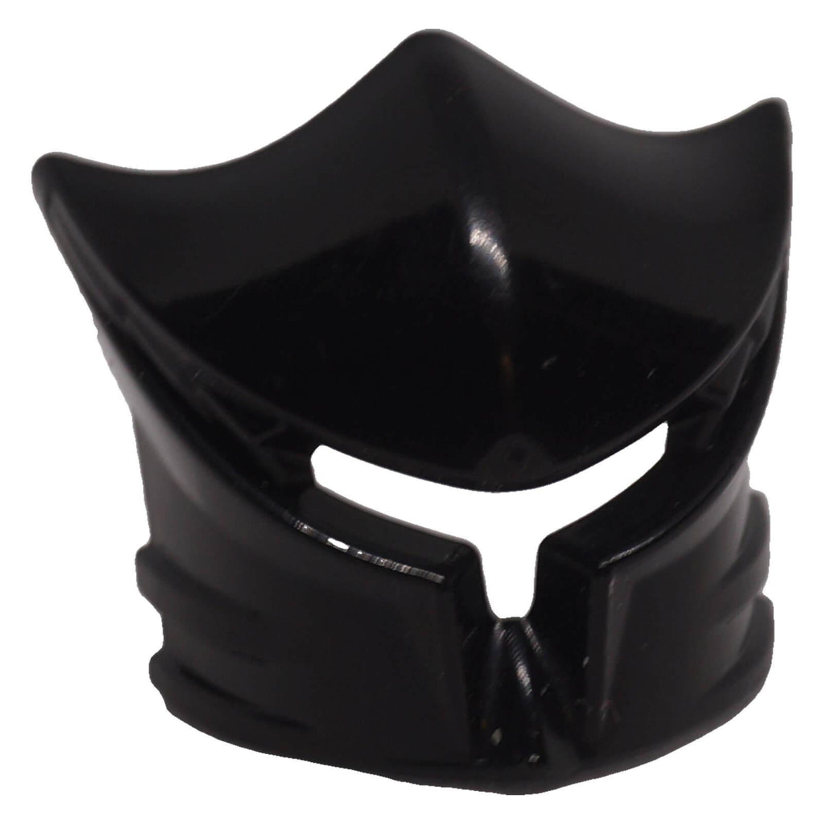 Black LEGO® 48489 Vladek minifigure visor front angled view