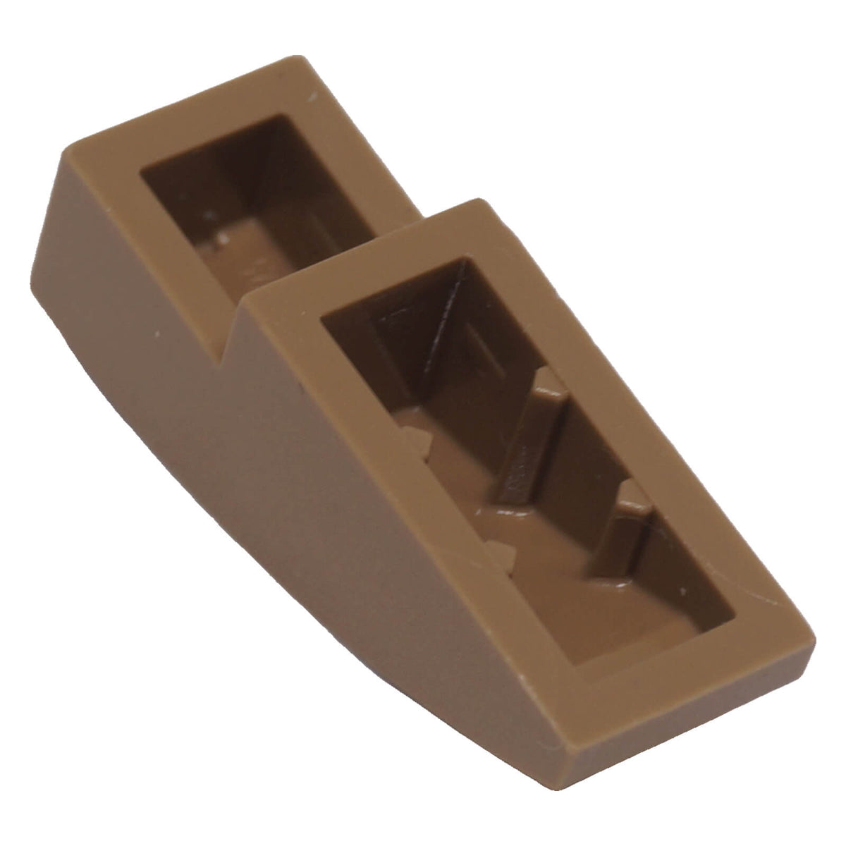 LEGO® 50950 curved slope 3 x 1 in dark tan, underside view