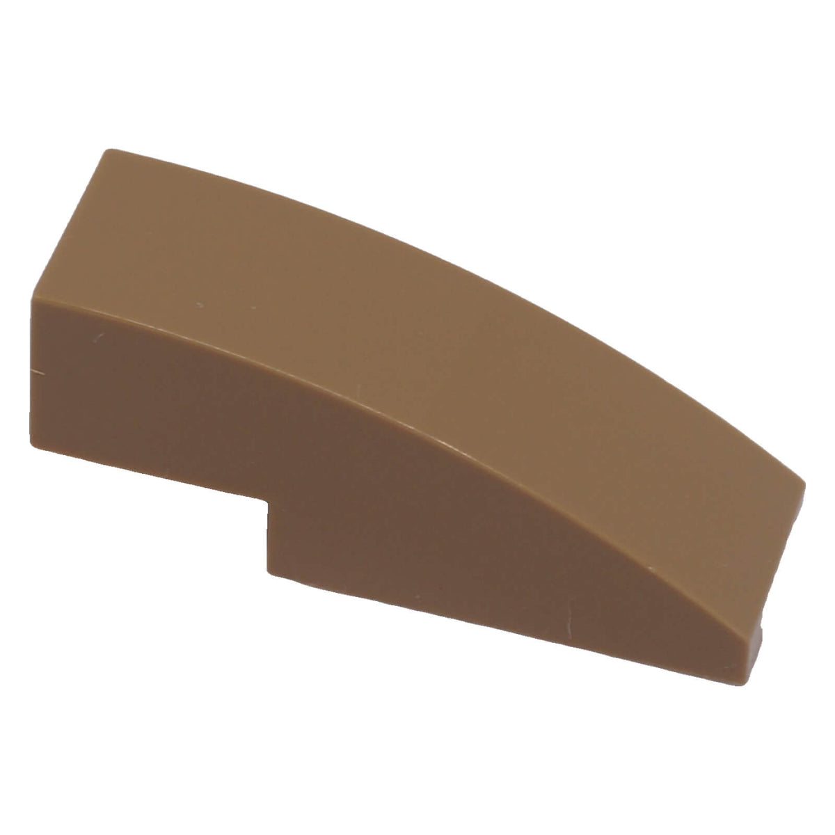LEGO® 50950 curved slope 3 x 1 in dark tan, side view