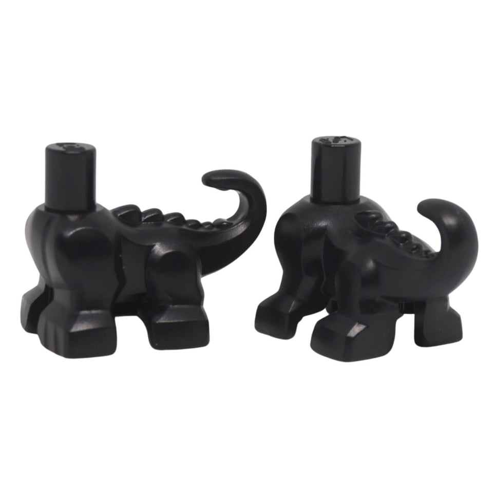 LEGO® 5098 black DREAMZzz Grimspawn Cat body shown from two angles