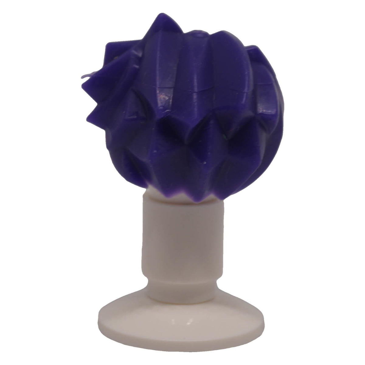 LEGO® 53982 angular swept back minifigure hair in dark purple back view