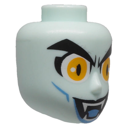 LEGO® 57491 Balthazar light aqua male mini-doll head left angle view