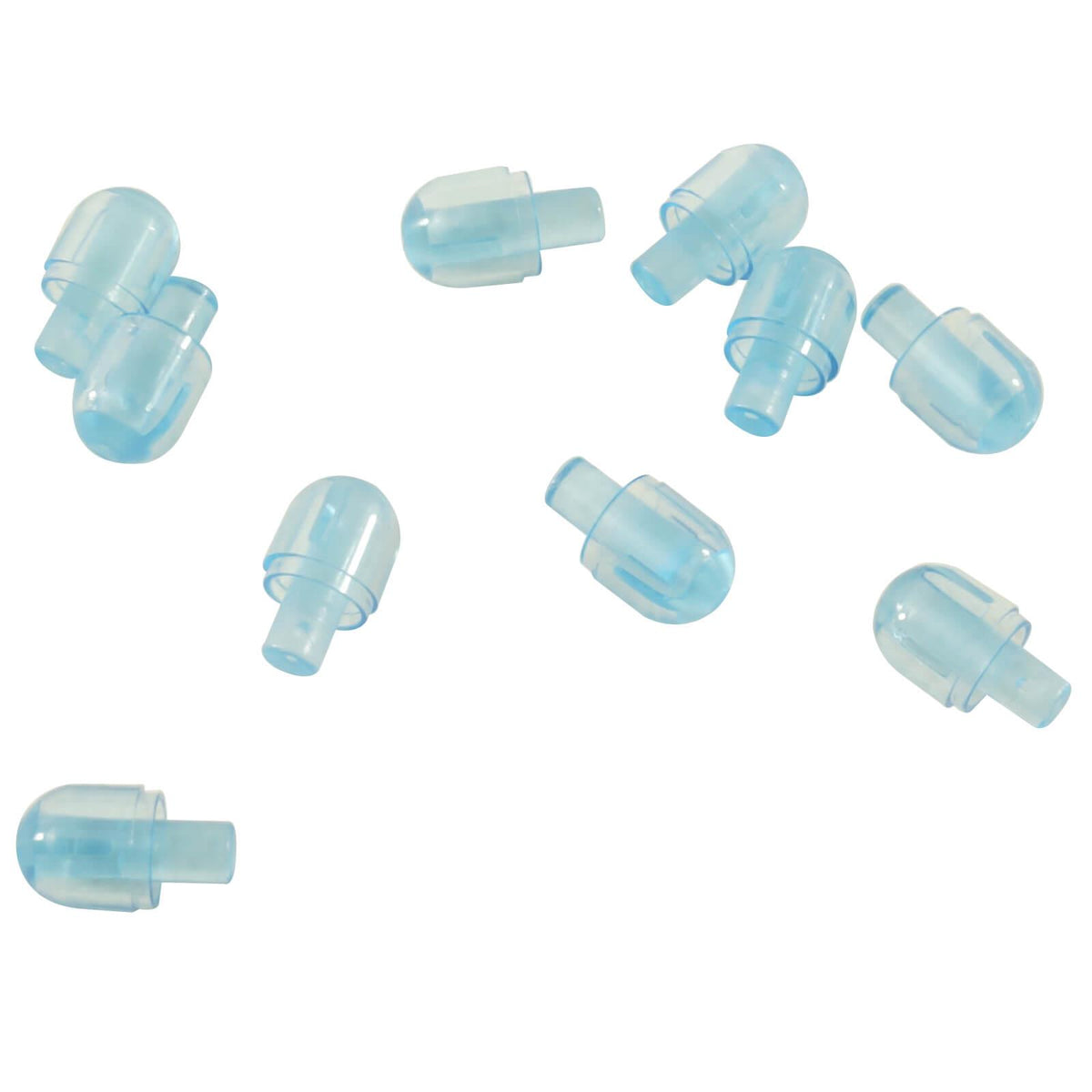 LEGO® 58176 BIONICLE Barraki Eye bar with light cover in Trans-Medium Blue, lot of 10