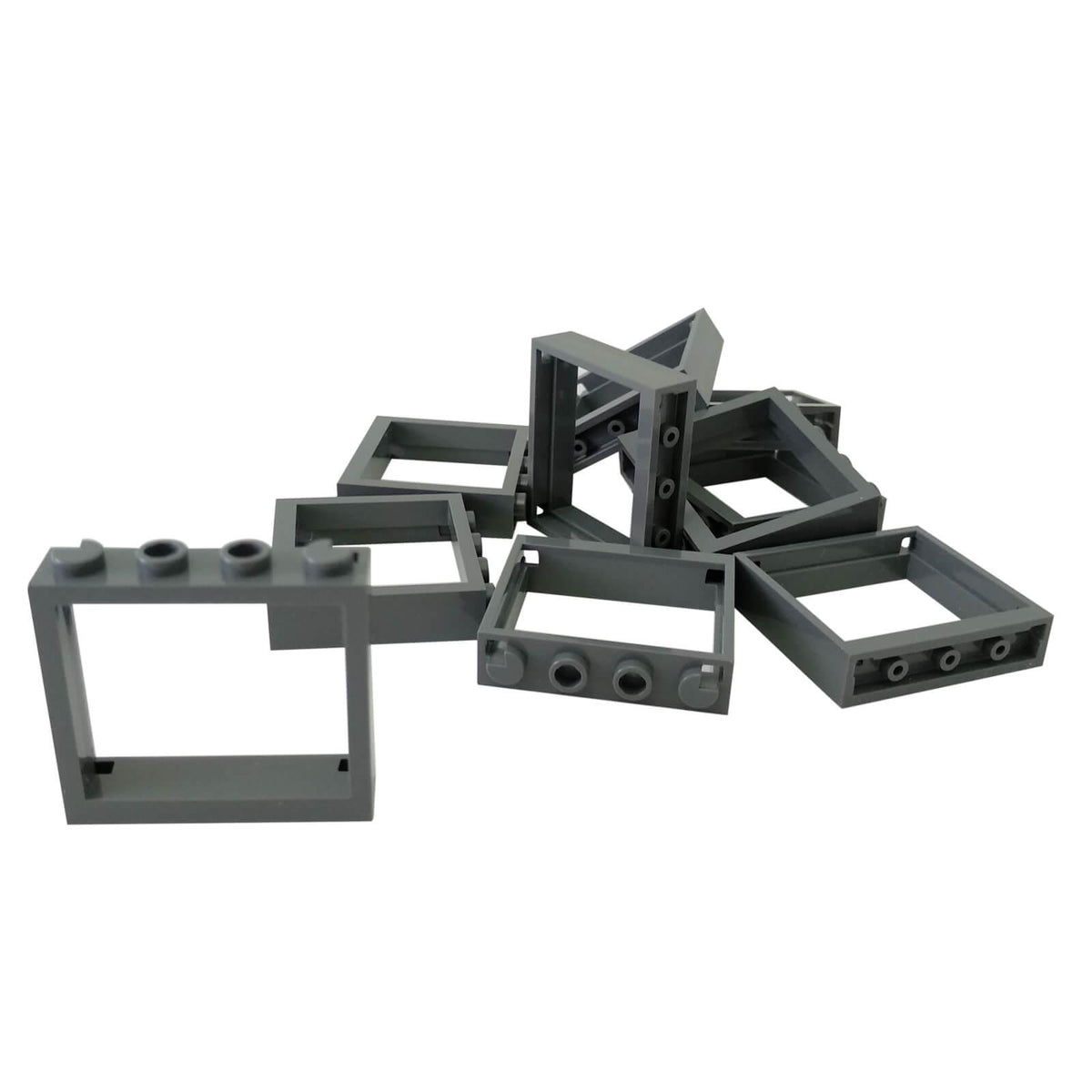 LEGO® 60594 dark bluish gray 1 x 4 x 3 window frame without shutter tabs