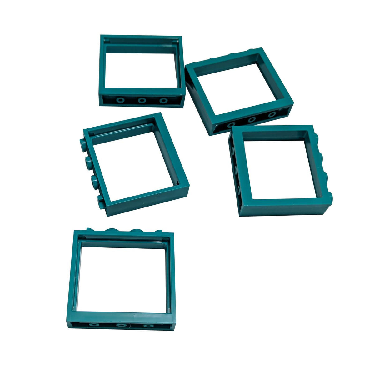 LEGO® 60594 dark turquoise 1 x 4 x 3 window frame without shutter tabs