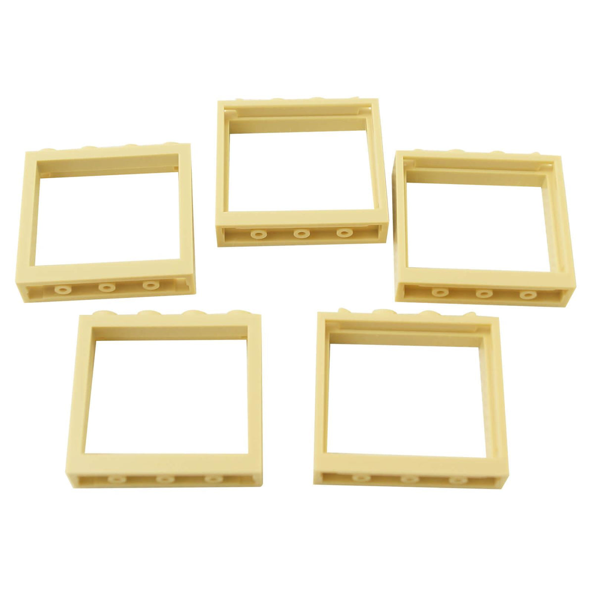 LEGO® 60594 tan 1 x 4 x 3 window frame without shutter tabs