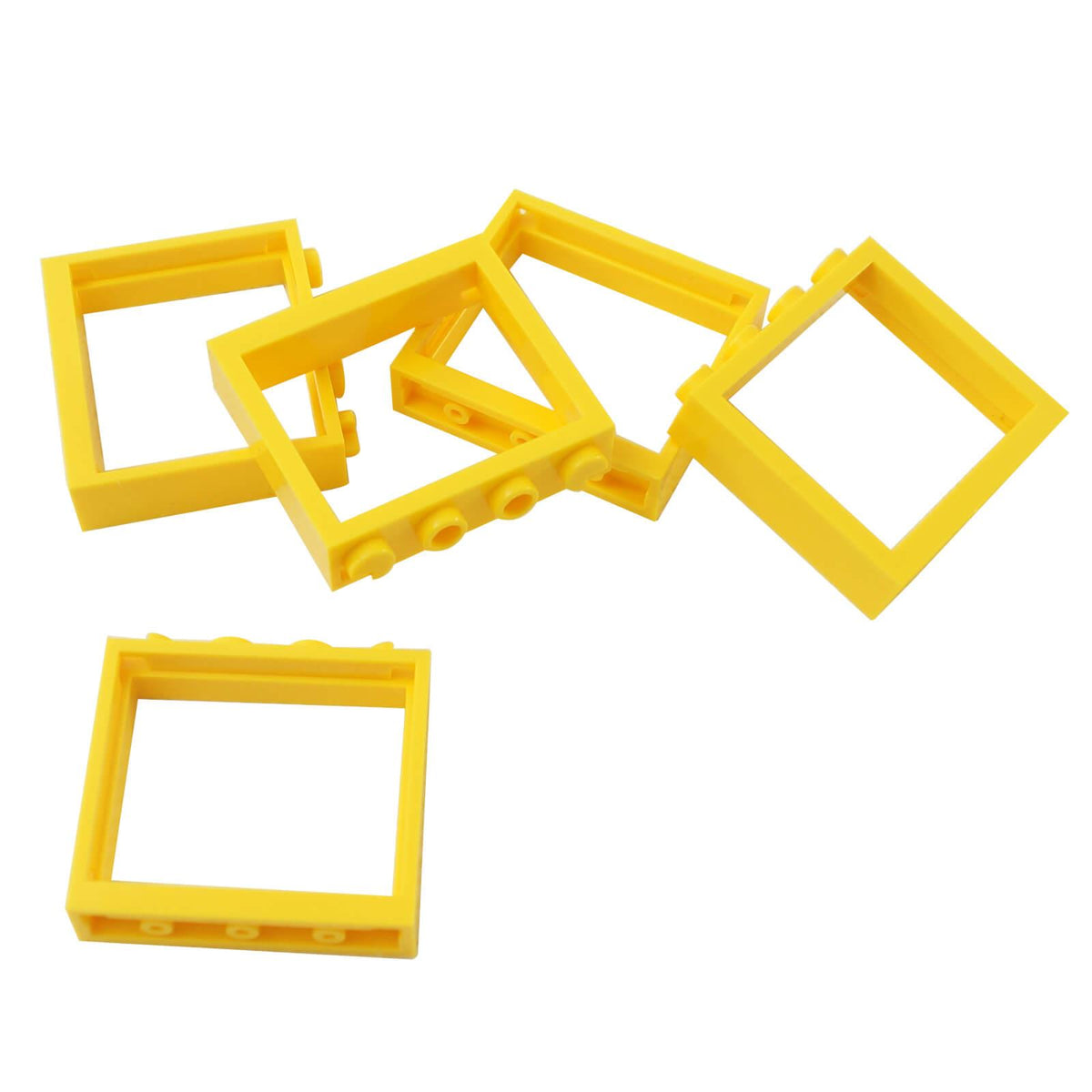 LEGO® 60594 yellow 1 x 4 x 3 window frame without shutter tabs