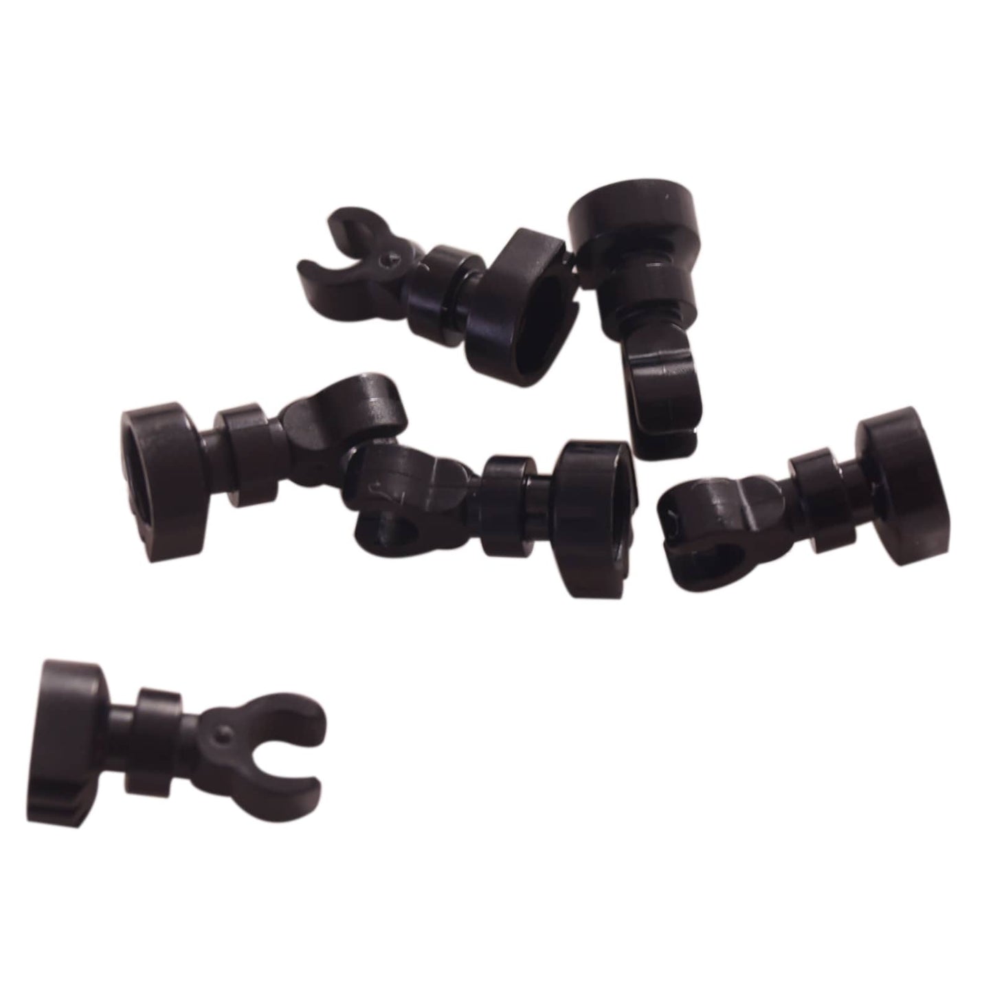 Skeleton Leg in black – LEGO® part 6266, articulated bone-style leg element used for skeleton minifigures
